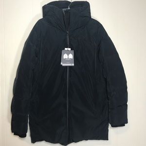 Orobus Mens Duck Down Hooded Parka Adjustable Size